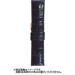 BKE111A28 [時計バンド ヴィヴィッド＆ベーシック カーフ型押し ウェルダー ブラック 28mm]