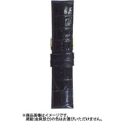 BKE111AW [時計バンド ヴィヴィッド＆ベーシック カーフ型押し ウェルダー ブラック 24mm]