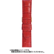 BKE111RW [時計バンド ヴィヴィッド＆ベーシック カーフ型押し ウェルダー レッド 24mm]