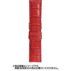 BKE111RY [時計バンド ヴィヴィッド＆ベーシック カーフ型押し ウェルダー レッド 26mm]