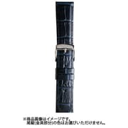 BKE037DP [時計バンド 型押しマット竹符 18mm ネイビー]