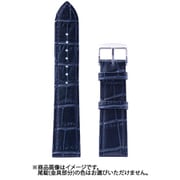 BKE037DS [時計バンド 型押しマット竹符 20mm ネイビー]