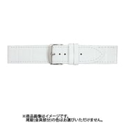 BKE039WS [時計バンド 牛革型押し ショートタイプ 20mm ホワイト]
