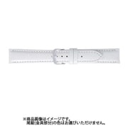 BKE105WS [時計バンド 型押し 20mm ホワイト]