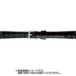BKE621AH [時計ベルト 牛革型押し 11mm幅 黒]