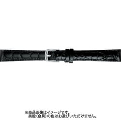 BKE621AI [時計ベルト 牛革型押し 12mm幅 黒]