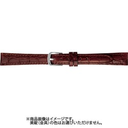 BKE621CD [時計ベルト 牛革型押し 8mm幅 茶]