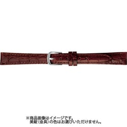 BKE621CF [時計ベルト 牛革型押し 10mm幅 茶]