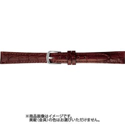 BKE621CJ [時計ベルト 牛革型押し 13mm幅 茶]