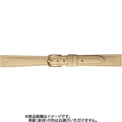 BCE44FL [時計ベルト 牛革型押しシボ 14mm ベージュ]