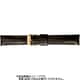BCE99BP [時計ベルト 牛革 18mm幅 甲丸 ダークブラウン]