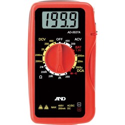 A&D デジタルマルチメータ AD5527A 一般（ISO）校正付（検査成績書+トレサビリティ体系図） AD5527A-00A00