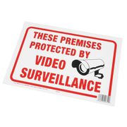 VIDEO SURVEILLANCE プラスチック看板