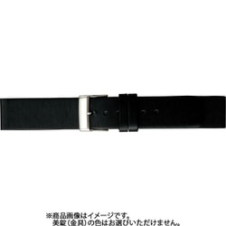 BCE079AS [時計ベルト 牛革 20mmストレート幅 ブラック]