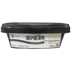 ニッぺ 室内かべ用塗料 STYLE DIYペンキマットフィニッシュ 室内壁用 コットン 1.5kg