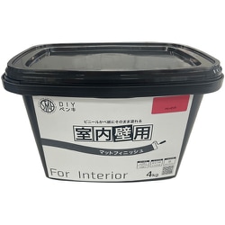 ニッぺ 室内かべ用塗料 STYLE DIYペンキマットフィニッシュ 室内壁用 ベリーピンク 4kg