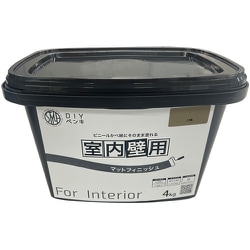 ニッぺ 室内かべ用塗料 STYLE DIYペンキマットフィニッシュ 室内壁用 こび茶 4kg