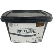 ニッぺ 室内かべ用塗料 STYLE DIYペンキマットフィニッシュ 室内壁用 ココア 4kg