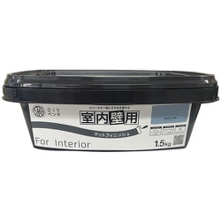 ニッぺ 室内かべ用塗料 STYLE DIYペンキマットフィニッシュ 室内壁用 パリジャンブルー 1.5kg