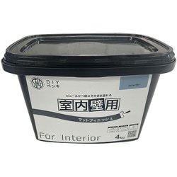 ニッぺ 室内かべ用塗料 STYLE DIYペンキマットフィニッシュ 室内壁用 パリジャンブルー 4kg