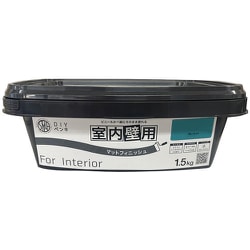 ニッぺ 室内かべ用塗料 STYLE DIYペンキマットフィニッシュ 室内壁用 ブルーエット 1.5kg