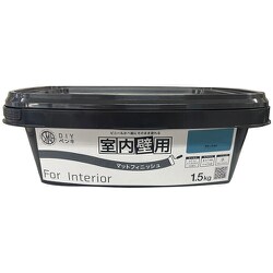 ニッぺ 室内かべ用塗料 STYLE DIYペンキマットフィニッシュ 室内壁用 サマースカイ 1.5kg