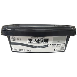 ニッぺ 室内かべ用塗料 STYLE DIYペンキマットフィニッシュ 室内壁用 シルバーグレイ 1.5kg