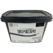ニッぺ 室内かべ用塗料 STYLE DIYペンキマットフィニッシュ 室内壁用 ランプブラック 4kg
