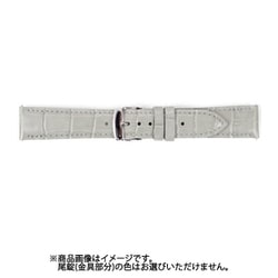 BKLE040GU [時計バンド 革 22mm グレー]