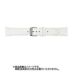 BKLE040WP [時計バンド 革 18mm ホワイト]