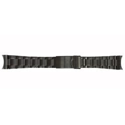 BSBE4553B [時計バンド 金属バンド メタル 20mm メンズ ブラック]