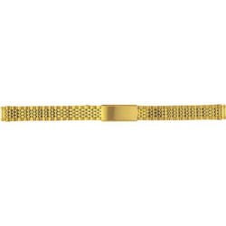 BSBE5510G [時計ベルト 金属ベルト メタル 三折りブロック 先管幅10mm 本体幅11mm レディース SS ゴールドメッキ]