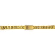 BSBE5510G [時計ベルト 金属ベルト メタル 三折りブロック 先管幅10mm 本体幅11mm レディース SS ゴールドメッキ]