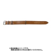 BCE035C1U [時計バンド NATOタイプ レザー 22mm ブラウン×白ステッチ]