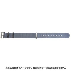 BGE011GU [時計バンド NATOタイプ 引き通しベルト 22mm グレー]