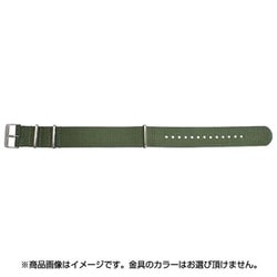 BGE011OP [時計バンド NATOタイプ 引き通しベルト 18mm アーミーグリーン]