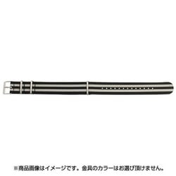 BGE012AWS [時計バンド NATOタイプ 引き通しベルト 20mm 黒]