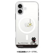ABF27236i16 [iPhone 16 用 MagSafe対応 クリアケース ネコマンジュウ サイクリング]