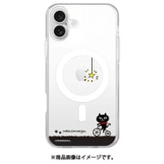 ABF27238i16PL [iPhone 16 Plus 用 MagSafe対応 クリアケース ネコマンジュウ サイクリング]