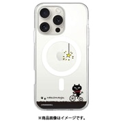 ABF27239i16PM [iPhone 16 Pro Max 用 MagSafe対応 クリアケース ネコマンジュウ サイクリング]