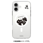 ABF27244i16 [iPhone 16 用 MagSafe対応 クリアケース ネコマンジュウ ノゾイテゴラン]