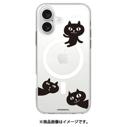 ABF27246i16 [iPhone 16 用 MagSafe対応 クリアケース ネコマンジュウ ナカヨシトリオ]