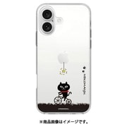 ABF27254i16 [iPhone 16 用 クリアケース ネコマンジュウ サイクリング]