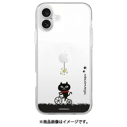 ABF27256i16PL [iPhone 16 Plus 用 クリアケース ネコマンジュウ サイクリング]