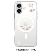 ABF27274i16 [iPhone 16 用 MagSafe対応 クリアケース ターチャン オサカナPK]