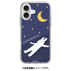 ABF27284i16 [iPhone 16 用 クリアケース ナニモシナイウサギ ヨルニナリ]
