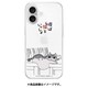 ABF27290i16 [iPhone 16 用 クリアケース 夜は猫といっしょ キュルガポーズ]