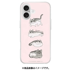 ABF27292i16 [iPhone 16 用 クリアケース 夜は猫といっしょ キュルガパターン]