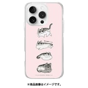 ABF27293i16PR [iPhone 16 Pro 用 クリアケース 夜は猫といっしょ キュルガパターン]