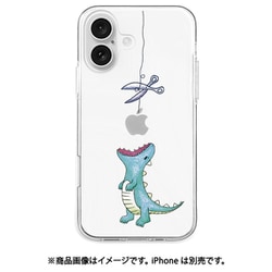 AK26991i16 [iPhone 16 用 ソフトクリアケース はらぺこザウルス グリーン]
